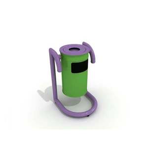 Soylu Grup Poubelle d'extérieur en métal vert 57cm Fournitures de jardin Modèle SGC-08A - Product Image 1