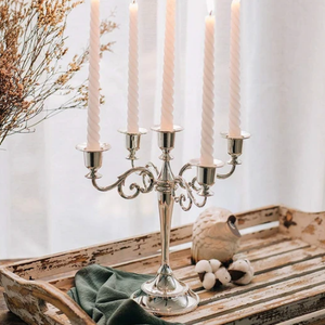 Best Quality Metal Tealight Candle Holder With Silver Finishing Creative Design Candle <b>Stick</b> Holder Home Villa - Product Image 1