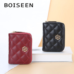 Boiseen Women's Wallet Pu Leather Zipper Coin <b>Purse</b> With Card Slots For Everyday Use - Product Image 3