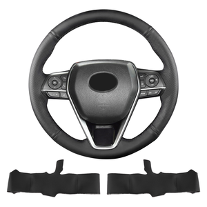 Nuovo Design coprivolante in pelle artificiale in fibra di carbonio per <span class=keywords><strong>Toyota</strong></span> Camry RAV4 ibrida <span class=keywords><strong>Corolla</strong></span> Cross Avalon TRD Interior - Product Image 6