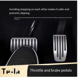Pedal de Acelerador e Freio em Liga de Alumínio para Carros, Kits de Interior para Tesla Model 3 e Model Y - Product Image 5
