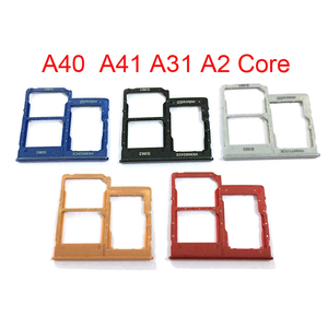 Support de carte <span class=keywords><strong>SIM</strong></span> pour téléphone portable à prix de gros pour Samsung <span class=keywords><strong>Galaxy</strong></span> A31 A41 A40 A2 Core, plateau de carte Micro SD remplaçable - Product Image 4