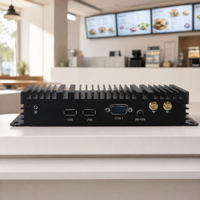 N100 4GB RAM 128GB SSD Mini PC Industri dengan Layar HDMI dan Ethernet untuk Layar Pusat Perbelanjaan