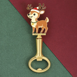 Lindo abridor de botellas con forma de ciervo, aleación de zinc, dorado y plateado, regalo de Navidad, decoración para fiestas - Product Image 3