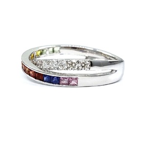 Bague de mariage en or blanc massif 18 carats avec diamant véritable taille brillant, sertie clos, tendance, vente en gros Hong Kong, pour fête et anniversaire KING - Product Image 2