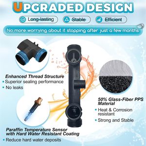 WP596816 Sensor Valve <b>Kit</b> 3/8 In Stainless Steel Flexible Hose For Instant Hot Water Recirculating Pump - Product Image 6
