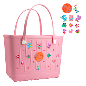 Outdoor lightweight large-capacity eva waterproof beach bag adult and kids daily shopping eva <b>tote</b> bag with charm - Product Image 2