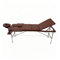 Lit de beauté de haute qualité à 3 sections, hauteur réglable, appui-tête réglable, mobilier de spa