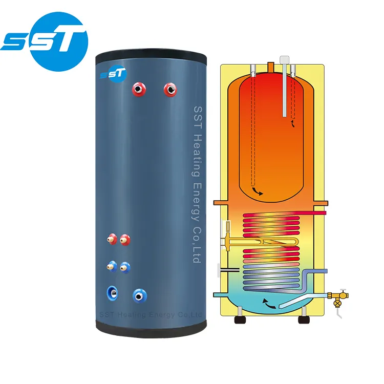 SST – réservoirs d'eau domestiques durables en acier inoxydable, 150l, 200l, 300l, chaudière à eau chaude, vente en gros