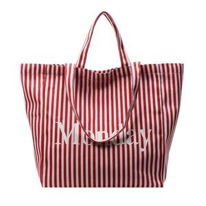 Eco-Friendly <b>Large</b> Capacity Lightweight Foldable <b>Canvas</b> Tote <b>Bag</b> with Zipper Closure WIth Custom Logo - Product Image 5
