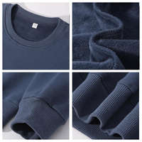 Sweat-shirt surdimensionné brodé DTG 360G en polyester/coton écologique, vente en gros, polaire de printemps, sport, course à pied, faible MOQ