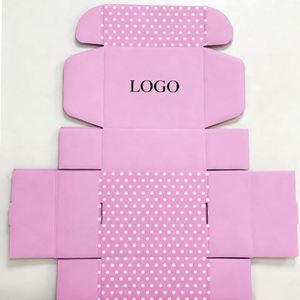 Custom Logo Printed Flat Pack <b>Paper</b> Packaging Box Corrugated Carton Cardboard Die Cut Folding Kraft Mailer Shipping Mailing Box - Product Image 1