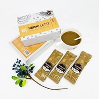 Café aux champignons Reishi et Turkey Tail biologiques de marque Lingzhi, qualité supérieure, sans sucre ajouté, certifié Halal, pour le soutien immunitaire (vente en gros)