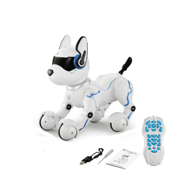 Wholesale Remote Control Programming Voice Control & Commands Intelligent Educational Lithium Battery RC Robot Dog for Ages 4-14
