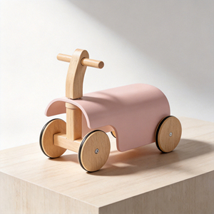 Vélo d'équilibre en <span class=keywords><strong>bois</strong></span> pour tout-petits, trotteur, chariot à pousser pour apprendre à marcher, jouet éducatif précoce pour enfants - Product Image 2