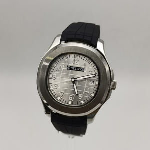 Nouvelle montre tendance OEM personnalisée NH35, bracelet en caoutchouc imperméable, cadran carré, montre de luxe pour homme NH35 - Product Image 6