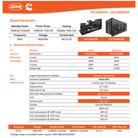 Générateur diesel de secours ByCummins 1400 kVA 1120 kW 50 Hz triphasé 400/230 V pour mines, centrales électriques, aéroports, champs pétrolifères, ISO CE