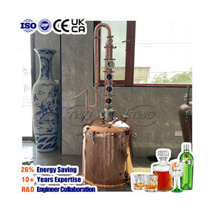 Colonne en cuivre TP2 200L distillateur à reflux à 4 plaques tige <span class=keywords><strong>de</strong></span> chauffage électrique équipement <span class=keywords><strong>de</strong></span> distillerie Moonshine Whisky Craft Spirit - Product Image 1