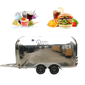 Chariot de nourriture mobile OEM de crème glacée au café entièrement équipé avec roues à vendre remorques de camion de restauration rapide de cuisine personnalisée - Product Image 2