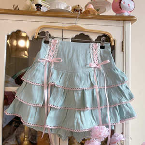 King Mcgreen Star Hot New <span class=keywords><strong>Sweet</strong></span> Lolita Tutu <span class=keywords><strong>Jupe</strong></span> pour Filles Harajuku Mignon Taille Haute Pantalon Jupes Taille Haute Doux - Product Image 1