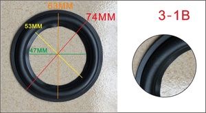 Viền cao su loa 3 4 5 6 7 8 9 10 12 15 18 inch, mút viền cao su, phụ tùng sửa chữa loa - Product Image 4