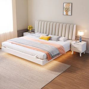 ชุดเฟอร์นิเจอร์ห้องนอนคุณภาพสูง เตียงไม้จริงดีไซน์เรียบหรู ขนาดควีนไซส์ สำหรับผู้ใหญ่ - Product Image 1