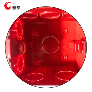 Wall Switch Box Electrical Outlet Flush Mount 86 Type Single Gang PVC Flame Retardant Material with Blue White Red Junction Box