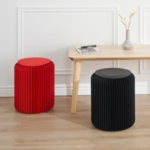 Taburete de Papel Plegable Convertible INNOPAPER con Estructura de Panal de Abeja de 35 cm para Dormitorio, Sala de Estar <span class=keywords><strong>y</strong></span> Oficina en Casa - Product Image 1