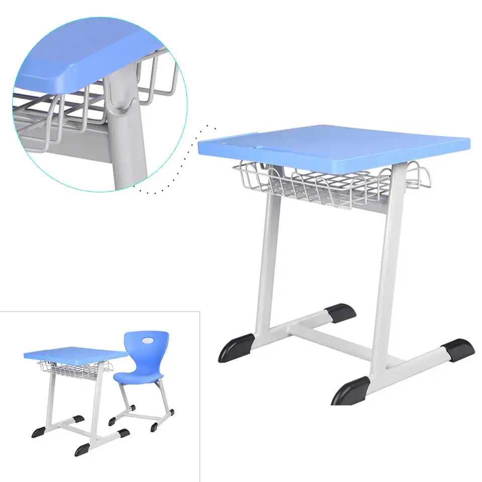 Moderne En Goedkope Schoolmeubilair Tafel En Stoel Middelbare School Student Bureau En Stoel