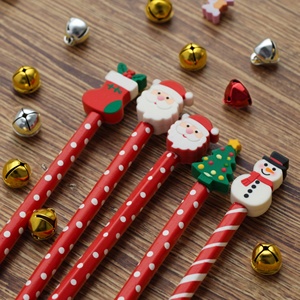 ดินสอสีสันสดใสสำหรับคริสต์มาส แบบมาตรฐาน HB พร้อมยางลบไม้และพลาสติก ของขวัญสำหรับโรงเรียนและสำนักงาน ยินดีต้อนรับ - Product Image 6