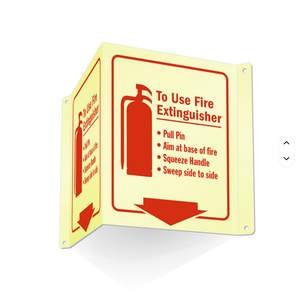 Señalización de Alta Calidad para Extintores de Incendios que Brilla en la Oscuridad para una Mayor Seguridad - Product Image 3