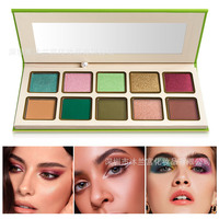 Palette de fards à paupières Lilywild Luminous Mineral Glitter & Metallic Matte avec 12 couleurs pastel, résistante à l'eau et longue tenue