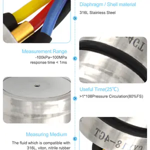 Barato 4-20ma pressão transmissor 0-10v piezoresistive pressão sensor