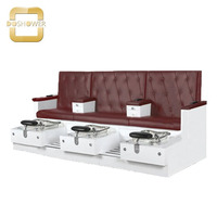 Chaise de pédicure pour salon de manucure Double Sièges Chaise de spa de massage des pieds de Triple Spa Banc de pédicure pour bancs de pédicure de chez Monroe
