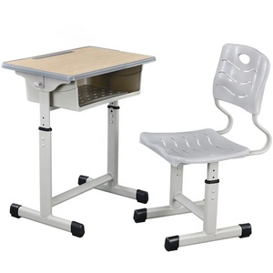 طاولة مدرسة واحدة بارتفاع قابل للتعديل ، كرسي وطاولة مدرسة للطلاب - Product Image 2