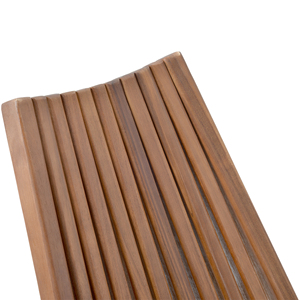 Silla Plegable de Madera para Exteriores, Muebles de Patio, Silla Reclinable de Diseño en Madera de Teca Natural - Product Image 6