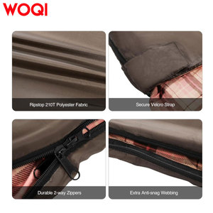 <span class=keywords><strong>Sac</strong></span> <span class=keywords><strong>de</strong></span> <span class=keywords><strong>couchage</strong></span> double WOQI pour adultes, sacs <span class=keywords><strong>de</strong></span> <span class=keywords><strong>couchage</strong></span> en flanelle pour 2 personnes, taille <span class=keywords><strong>Queen</strong></span>, pour le camping par temps froid - Product Image 4