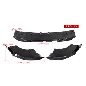 Kit corpo con labbro anteriore in fibra di carbonio asciutto stile SQ per <span class=keywords><strong>BMW</strong></span> serie 2 G42 Sport Line coupé M240 <span class=keywords><strong>2022</strong></span> + labbro paraurti anteriore auto - Product Image 5