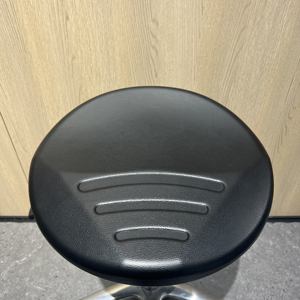 Tabourets de chaises de laboratoire antistatiques ESD en cuir polyuréthane de qualité professionnelle, chaise de travail pivotante réglable en hauteur avec base en aluminium - Product Image 2