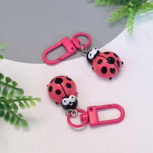 Portachiavi in resina per <span class=keywords><strong>scarabeo</strong></span> fortunato, portachiavi in resina a sei stelle, divertente borsa con ciondolo regalo per coppia migliore amico - Product Image 4