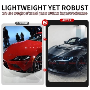 Capó de Motor de Fibra de Carbono Estilo Var para Toyota GR Supra A90, Capó de Motor de Carbono Preimpregnado Real, Venta al Por Mayor - Product Image 3