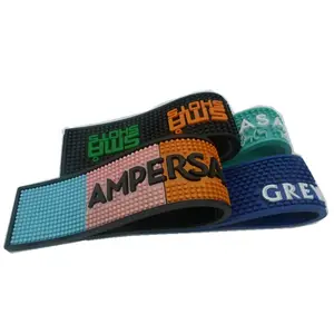 מים הוכחת החלקה בר דלפק מחצלת רך גומי לשפוך מחצלות בירה רפידות PVC שתיית בירה בר מחצלת עם לוגו - Product Image 5