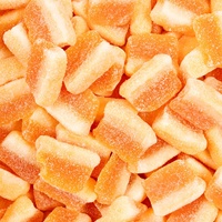 Bonbons gélifiés en gros en forme d'orange, saveur douce et acidulée, saveur fruitée douce