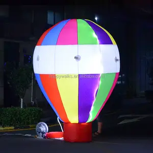 Ucuz fiyat dış mekan Led reklam şişme sıcak hava zemin dekorasyon için mor balon topu şişme helyum hava balon