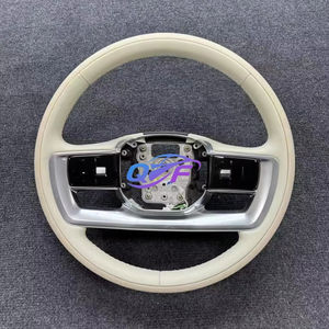 Volant en cuir perforé bois pour Land Rover Sport Range SVR L494 L405 <span class=keywords><strong>Evoque</strong></span> volant en bois - Product Image 1