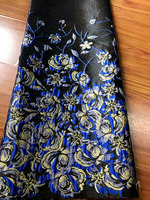 Desainer Italia 204gsm lebih terang mode kain Jacquard 100% poliester 150d posisi ganda bunga untuk pernikahan anak perempuan
