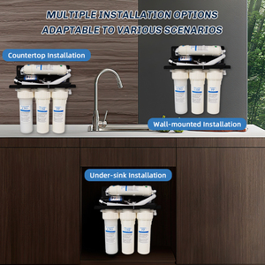 Purificador de Agua por Ósmosis <span class=keywords><strong>Inversa</strong></span> (RO) Comercial y Doméstico, 100GPD, 5 Etapas de Filtración, Autolimpiante, Sin Tanque - Product Image 3