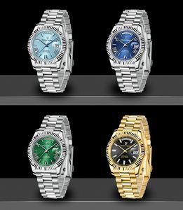 นาฬิกาข้อมือจักรกลไขลานอัตโนมัติ สแตนเลสสตีล กันน้ำ 100 เมตร - Product Image 6