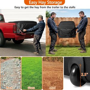 Muestra Gratuita: Bolsa de Transporte Resistente y Extra Grande para Pacas de Heno, para Cabras, Vacas, Remolques y Otros Animales - Product Image 6
