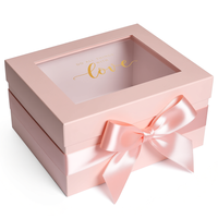 Boîte cadeau de luxe haut de gamme en carton recyclé avec fermeture magnétique, motif floral rose, personnalisable par estampage